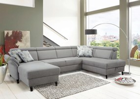 XXXLutz SEDACIA SÚPRAVA, textil, svetlosivá Sit & More - Sedačky - 000144005229