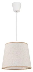 Duolla - Luster na lanku SOLO 1xE27/40W/230V svetlo pr. 24 cm béžová