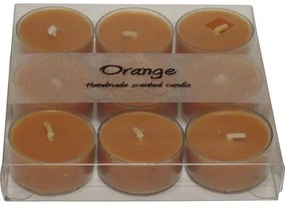 Čajové sviečky vonné 9 ks pomaranč