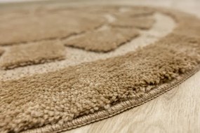 Kúpeľňový koberček Ocean béžový kruh