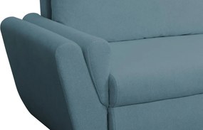 Rohová sedačka Helvetius, modrá látka