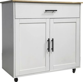 XXXLutz SERVÍROVACÍ VOZÍK, biela, 90/88/47 cm MID.YOU - Barový nábytok - 001713014801