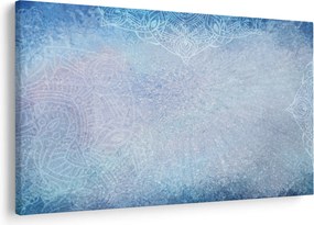 Obraz - Mandaly v modrej (90x60 cm)