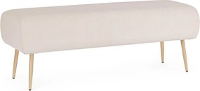 Biela polstrovaná lavica Olga – Bizzotto