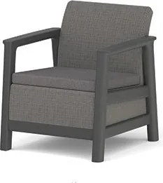 Sivé plastové záhradné kreslá v súprave 2 ks Scandi Linea – Keter