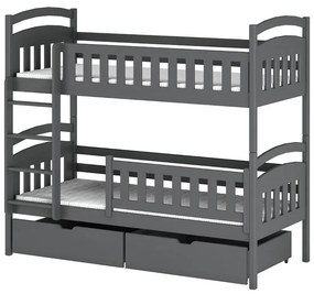 Poschodová Posteľ Ignas 90x200 graphite