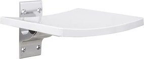 Bemeta Design HELP: Sprchové sedadlo, sklopné, hliník, biely plast - 355125037