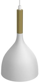 Luster na lanku NOAK 2xE27/15W/230V biela/zlatá