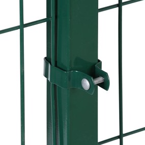 Stĺpik pre 3D panely, výška 2.3 m, profil 5 x 5 cm, vr. 4 úchytovy