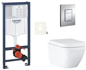 Závesný wc set do ľahkých stien / predstenová montáž GROHE Euro Ceramic SIKOGRSEUE