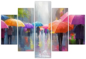 Obraz - Daždivý deň (150x105 cm)