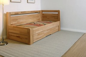 BMB TANDEM ORTHO bez roštov 90 x 200 cm - rozkladacia posteľ z bukového masívu, buk masív