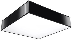 Stropné svietidlo Horus, 1x čierne plastové tienidlo, (biely plast), (55 cm)