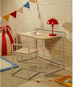 Béžová kovová detská stolička Tinn – Kave Home