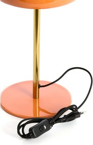 Oranžová stolová lampa s kovovým tienidlom (výška 40 cm) Surin – Light &amp; Living