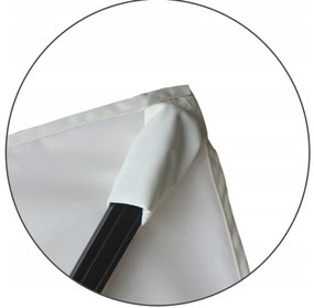 Veľký záhradný slnečník v béžovej farbe 3 x 4 m