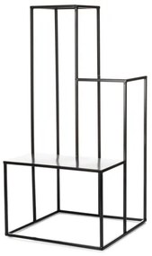 Stojan na kvety KASKADA 85x40 cm čierna