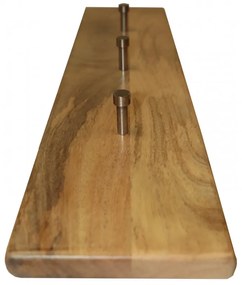Vešiak Hina s 5 háčikmi 80x15x2,5 z mangového dreva
