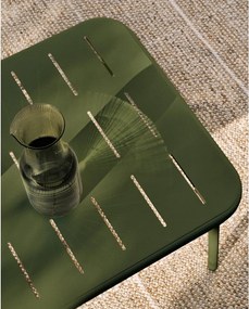 Oceľový Záhradný konferenčný stolík 50x90 cm Zivia – Kave Home