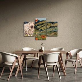 Obraz - Imitácia pleteného motívu (90x60 cm)