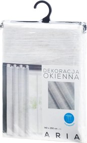 ZÁCLONA NA KRÚŽKOCH ARIA 140X250 CM KRÉMOVÁ