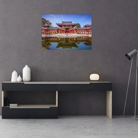 Sklenený obraz - Budhistický chrám (70x50 cm)