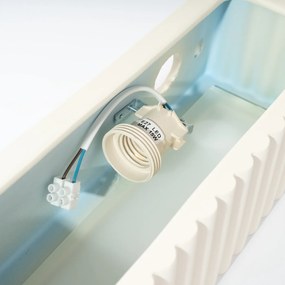 Nástenné svietidlo Rigata, 1x biele keramické tienidlo