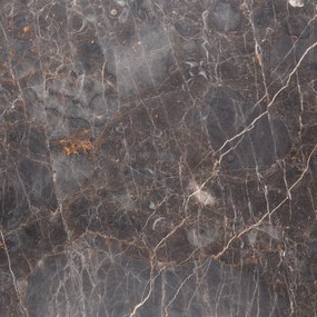 Odkládací stolek Naxos 50 cm mramor hnědý