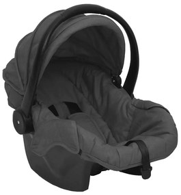 3-v-1 detský kočík tmavosivý a čierny oceľový