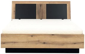 Posteľ Aris As14/140 S nádobou Dub/čierna