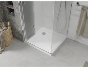 Mexen Lima sprchovací kút 70 x 70 cm, 6mm sklo, chrómový profil-číre sklo + slim sprchová vanička 5cm, 856-070-070-01-00-4010