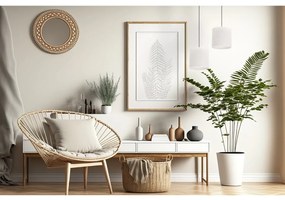 Závesné svietidlo Juta, 1x biele jutové tienidlo, (fi 15cm), b