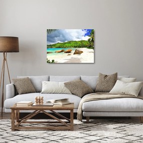 Sklenený obraz - Takamaka, Seychely (70x50 cm)