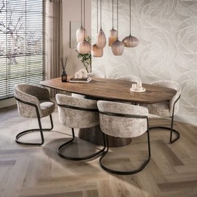 Jedálenský stôl 55-94 Central 215x105cm Masív Drevo Acacia  - Komfort-nábytok