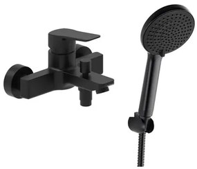 Vaňová batéria SAT Cube Way s vaňovým setom 150 mm čierna matná SATBSCU222CSET1, 1 ks