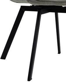 Jedálenská stolička Jordi Cord - šedá