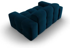 Tmavomodrá zamatová pohovka 156 cm Kendal - Micadoni Home