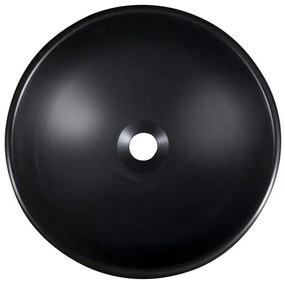 Sapho - Umývadlo na dosku PRIORI pr. 41 cm čierna/biela