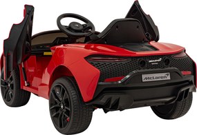 Ramiz McLaren Artur batéria pre deti Červená + pohon 4x4 + diaľkové ovládanie + pomalý štart + EVA + LED Audio