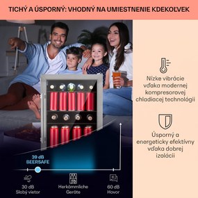 Klarstein Beersafe 3XL, chladnička, 98 l, 4 zásuvné police, 7 úrovní, čierna