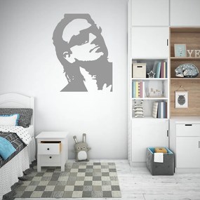 Veselá Stena Samolepka Bono Vox (U2) Farba: šedá, Veľkosť: 100 x 77 cm