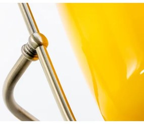 Brilagi - Stolná lampa BANK OFFICE 1xE27/60W/230V mosadz/oranžová