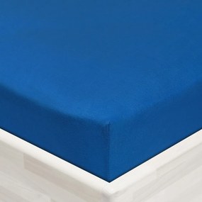 Jersey napínacie prestieradlo JR-016 Modré 100 x 200 - výška 20 cm