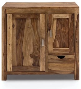 furniture-nabytek.cz - Masivní umyvadlová skříňka Lagos z palisandrového dřeva, lakovaná, hnědá