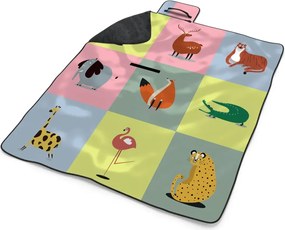 Sablio Plážová deka Zvieratká ze Zoo: 200x140 cm