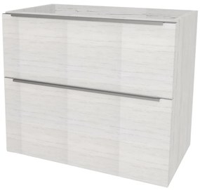 Mereo Mailo, kúpeľňová skrinka 61 cm, chróm madlo, Multidecor, Pino Aurélio, MER-CN590SPINO