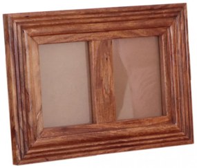 Fotorámček pre 2 foto Kali indický masív palisander Orech