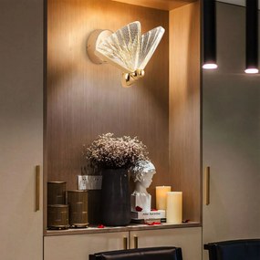 Toolight Toolight, LED nástenné svietidlo, 5W, 3000K, LHJ104-1W, svetlé ružové zlato, OSW-50042