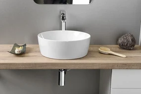 GSI GSI, SAND keramické umývadlo na dosku, priemer 40 cm, biela ExtraGlaze, 903911