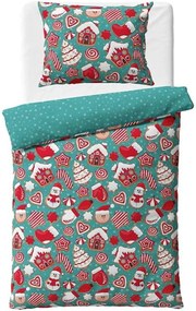 Vianočné posteľné obliečky - motív Perníčková show - 100% bavlna renforcé - 70 x 90 cm + 140 x 200 cm